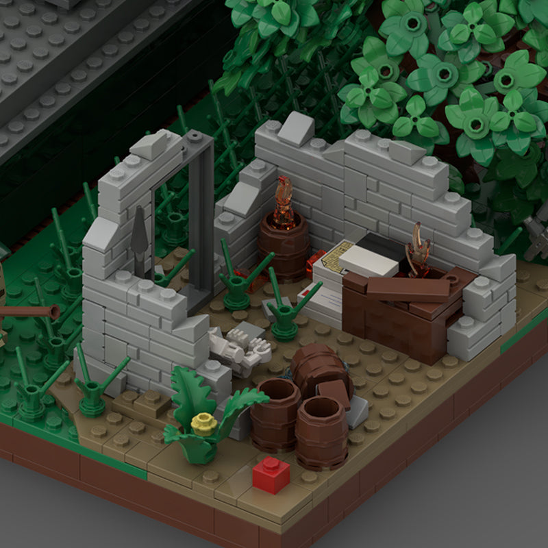 Goat Bricks WW2 Tank Ambush Building Blocks Model