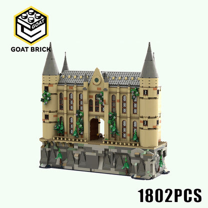 Goat Bricks Magical Movie HP Castle - Viaduct Entrance Merged Building Blocks Model