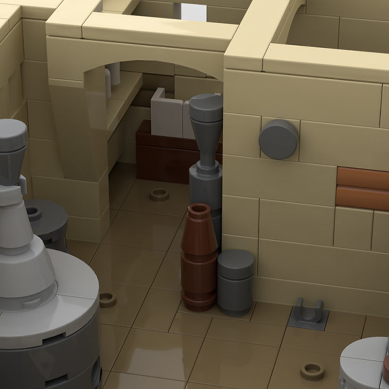 Goat Bricks Star Movie Tatooine - Ben's Hut Building Blocks Model