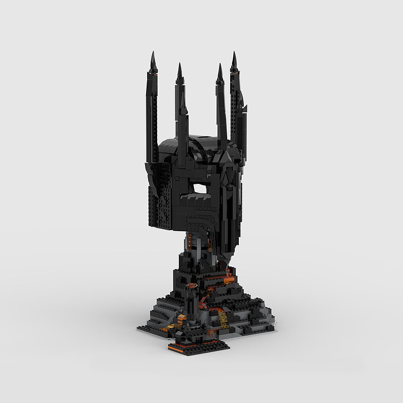 Goat Bricks Sauron's Helmet – Mount Doom Display Building Blocks Model