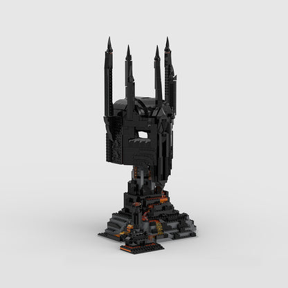Goat Bricks Sauron's Helmet – Mount Doom Display Building Blocks Model