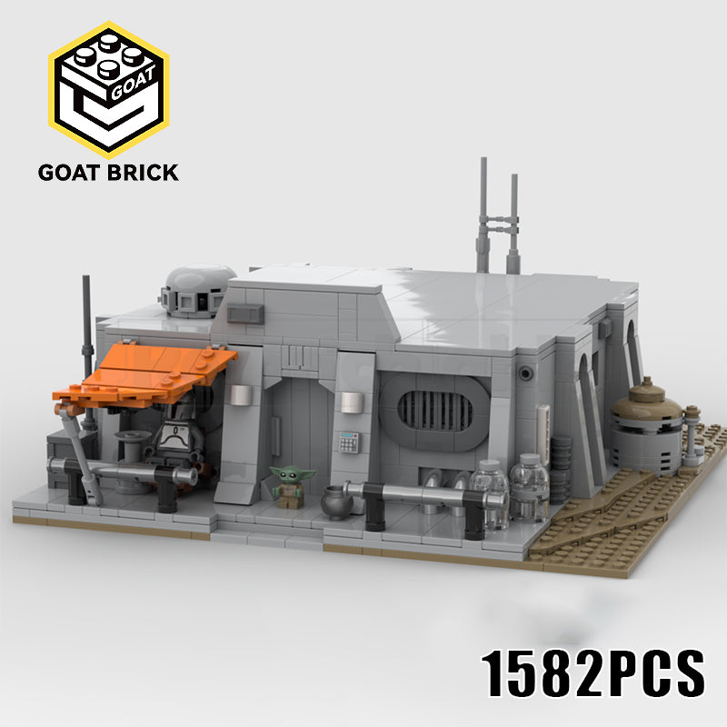 Goat Bricks Star Movie The Mandalorian's Hut on Nevarro Building Blocks Model