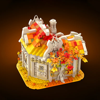 Goat Bricks Autumn-Birch-House [Cloud 9 Series] Building Blocks Model