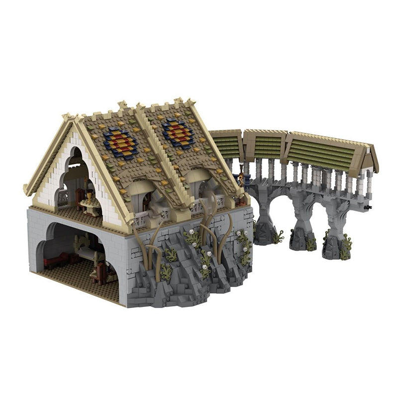 Goat Bricks UCS Rivendell - Elrond's House Building Blocks Model