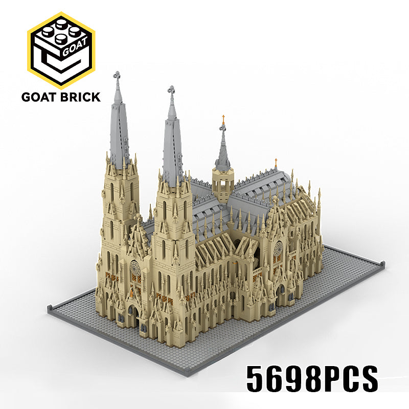 Goat Bricks Cologne Cathedral Building Blocks Model