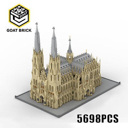 Goat Bricks Cologne Cathedral Building Blocks Model