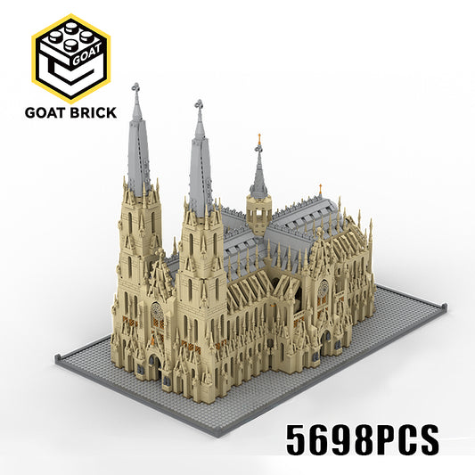 Goat Bricks Cologne Cathedral Building Blocks Model