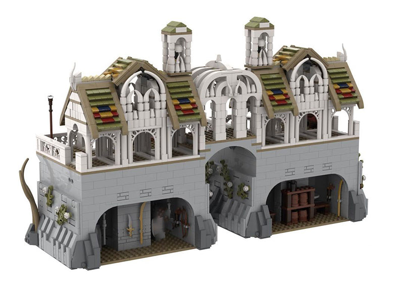 Goat Bricks UCS Rivendell - Great Walls Building Blocks Model