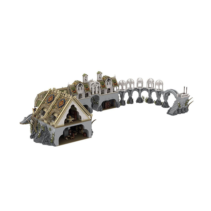 Goat Bricks UCS Rivendell - Great Walls Building Blocks Model