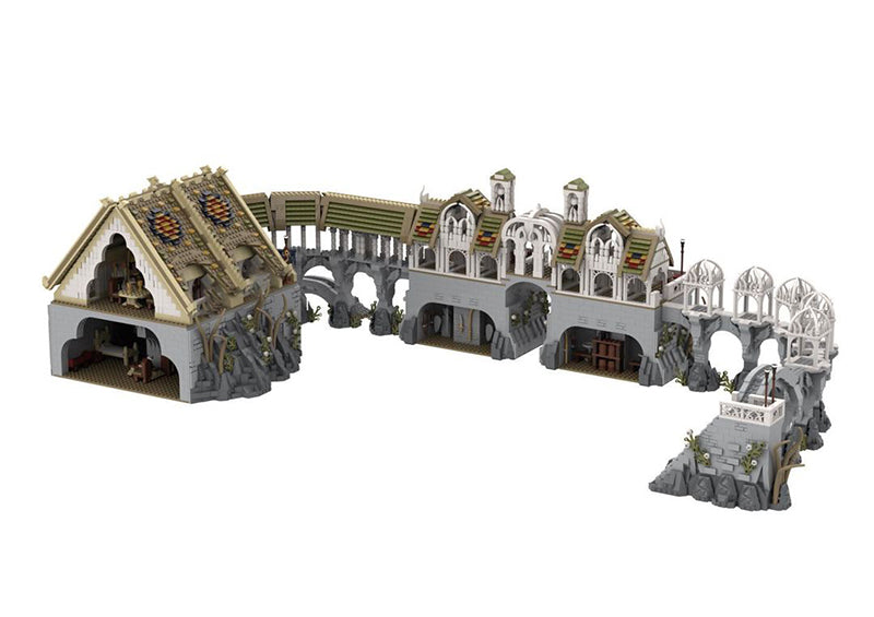 Goat Bricks UCS Rivendell - Great Walls Building Blocks Model