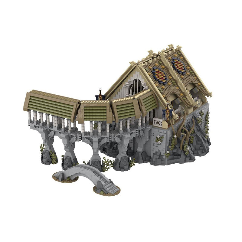 Goat Bricks UCS Rivendell - Elrond's House Building Blocks Model