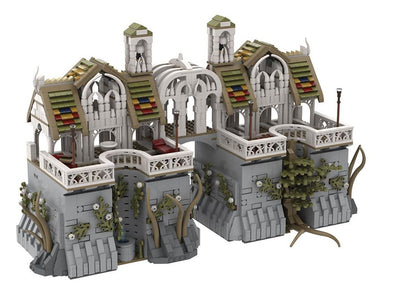Goat Bricks UCS Rivendell - Great Walls Building Blocks Model