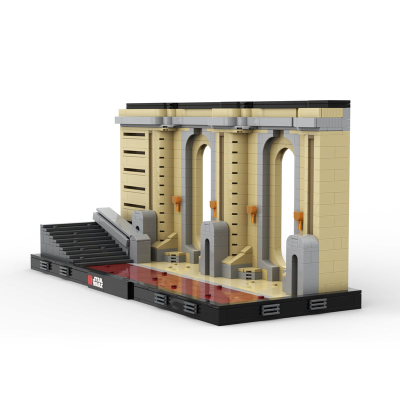 Goat Bricks Star Movie Coruscant Temple Diorama Building Blocks Model