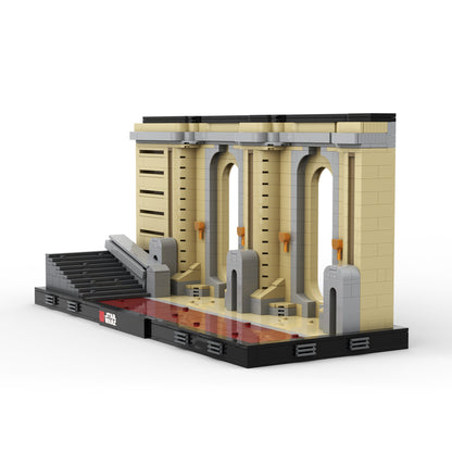 Goat Bricks Star Movie Coruscant Temple Diorama Building Blocks Model