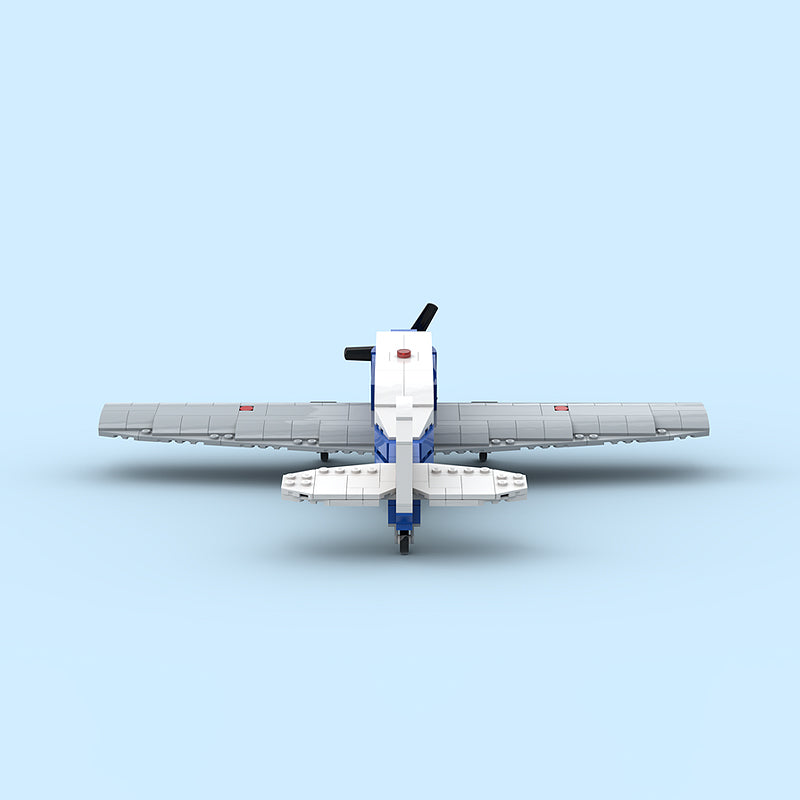 Goat Bricks Vintage Personal Airplane Building Blocks Model