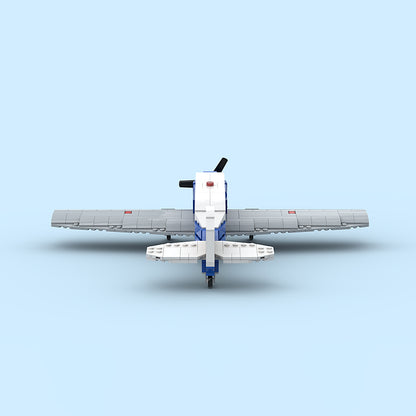 Goat Bricks Vintage Personal Airplane Building Blocks Model