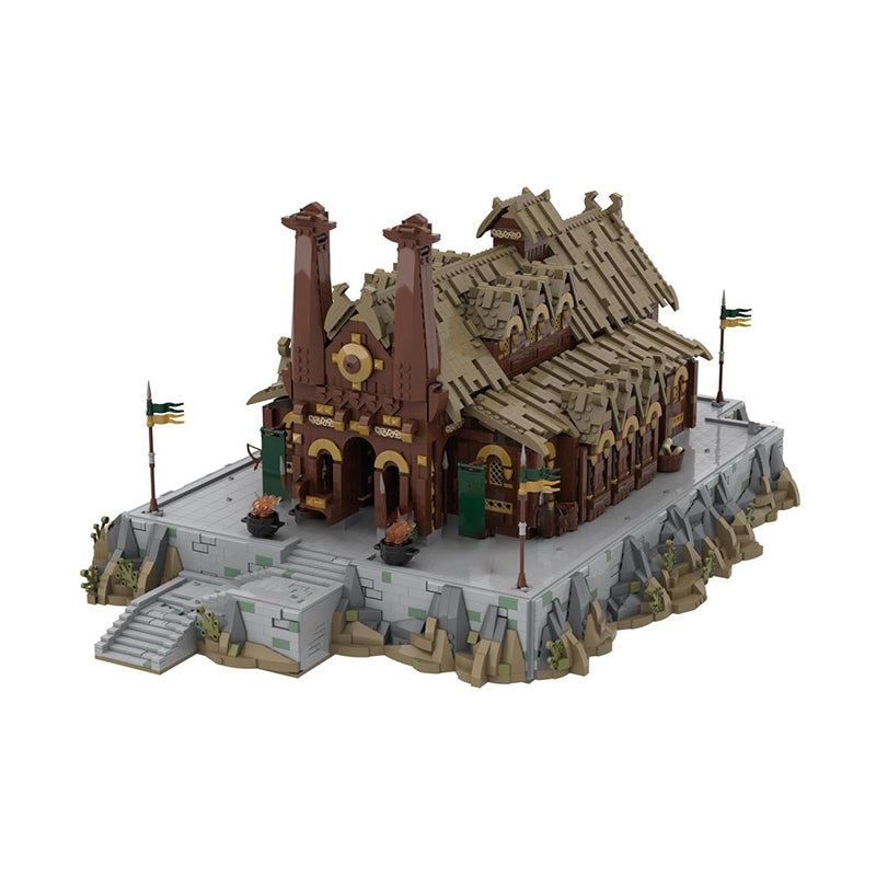 Goat Bricks UCS Edoras - Meduseld Golden Hall Building Blocks Model