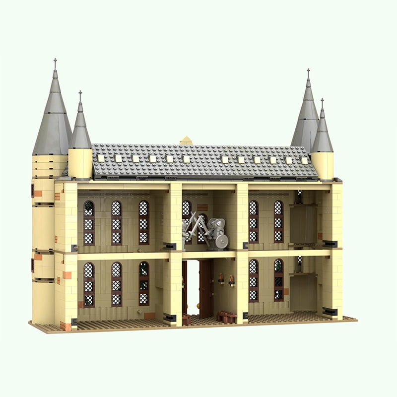 Goat Bricks Magical Movie HP Castle - Viaduct Entrance Merged Building Blocks Model