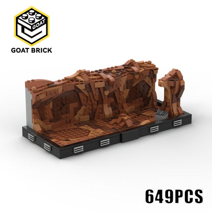 Goat Bricks Star Movie First Battle of Geonosis Diorama Building Blocks Model