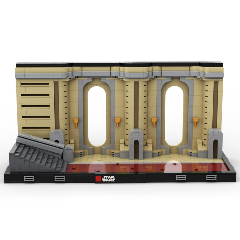 Goat Bricks Star Movie Coruscant Temple Diorama Building Blocks Model