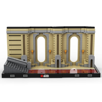 Goat Bricks Star Movie Coruscant Temple Diorama Building Blocks Model