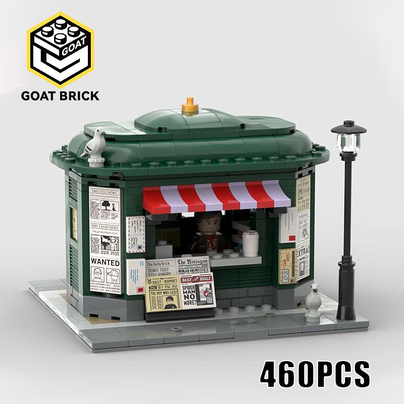 Goat Bricks Kiosk corner Building Blocks Model