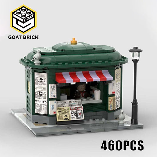 Goat Bricks Kiosk corner Building Blocks Model