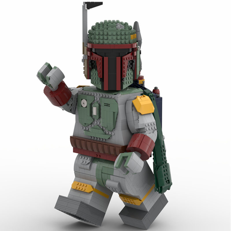 Goat Bricks Star Movie Boba Fett Mega Figure Model II