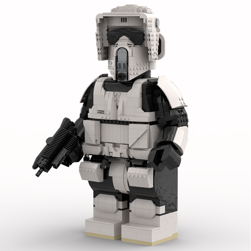 Goat Bricks Star Movie Scout Trooper Mega Figure Model