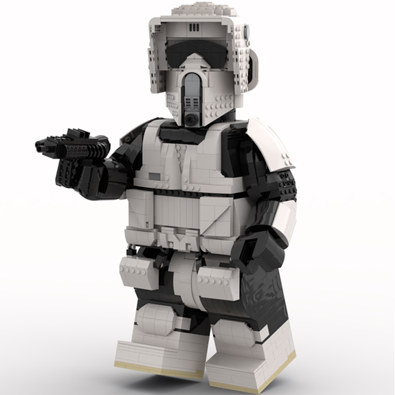 Goat Bricks Star Movie Scout Trooper Mega Figure Model