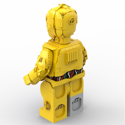 Goat Bricks Star Movie C-3PO Mega Figure Model