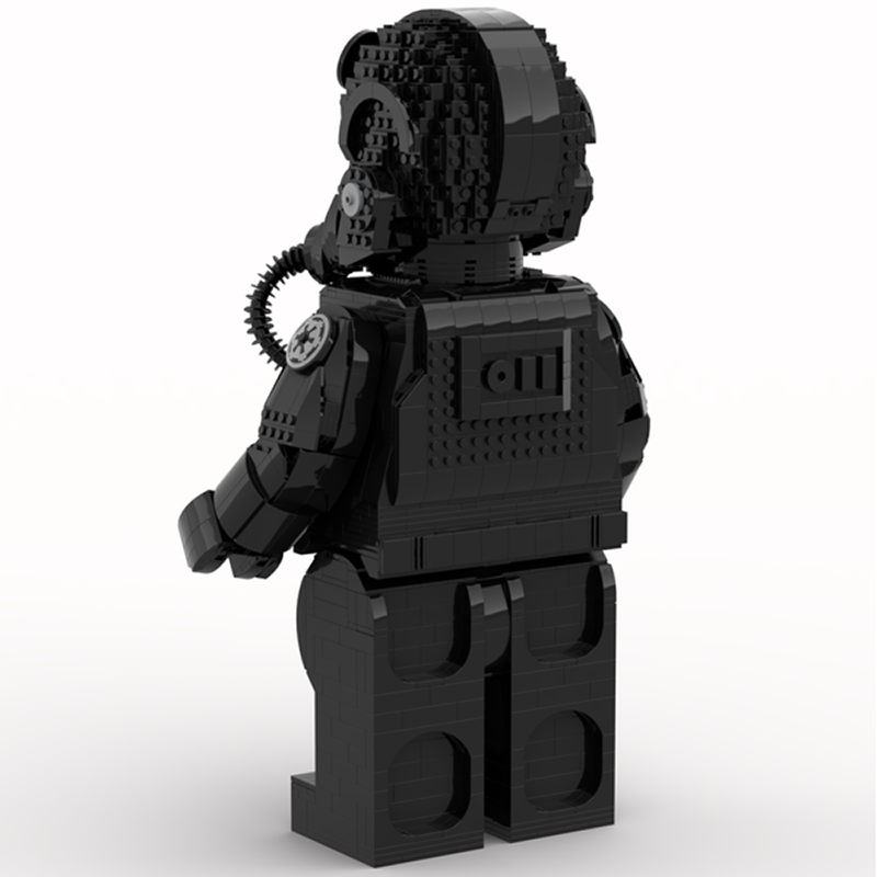 Goat Bricks Star Movie Tie Fighter Pilot Mega Figure Model