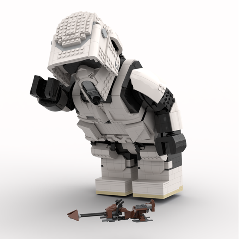 Goat Bricks Star Movie Scout Trooper Mega Figure Model