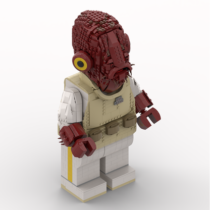 Goat Bricks Star Movie Admiral Ackbar Mega Figure Model