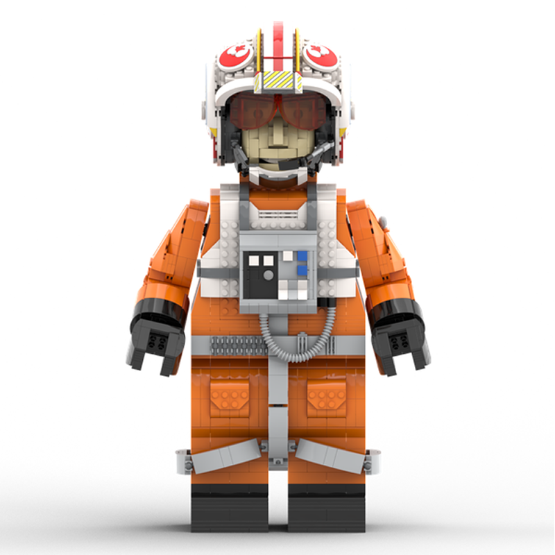 Goat Bricks Star Movie LukeSkywalker (Red Five)  Mega Figure Model