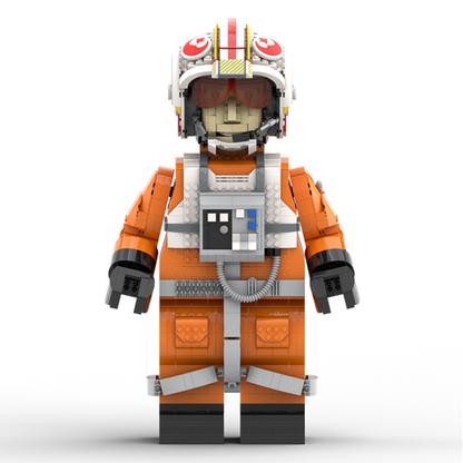 Goat Bricks Star Movie LukeSkywalker (Red Five)  Mega Figure Model