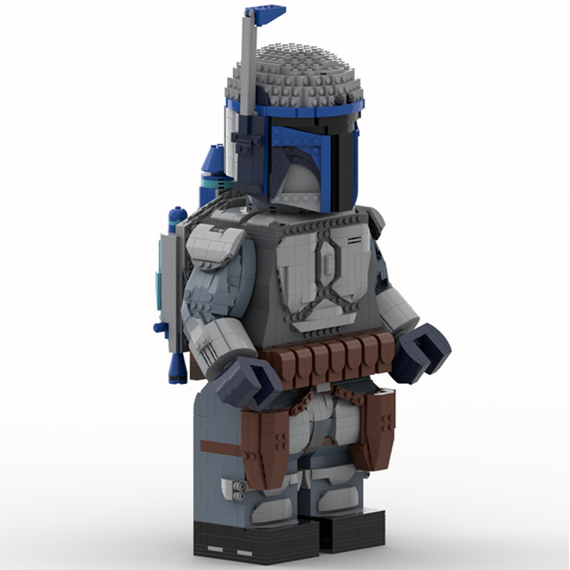Goat Bricks Star Movie Jango Fett Mega Figure Model