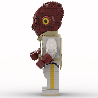 Goat Bricks Star Movie Admiral Ackbar Mega Figure Model
