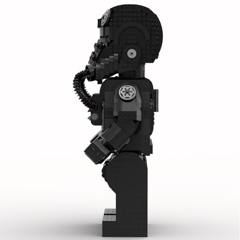 Goat Bricks Star Movie Tie Fighter Pilot Mega Figure Model