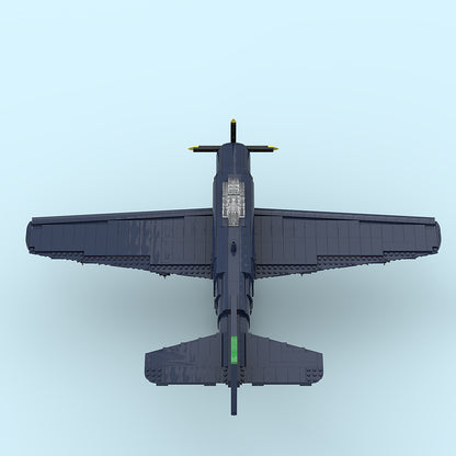 Goat Bricks US Navy AD-2 Skyraider Building Blocks Model