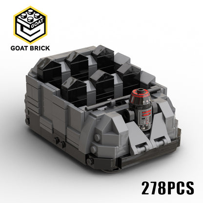 Goat Bricks Star Movie Rise of the Resistance First Order Transport Building Blocks Model