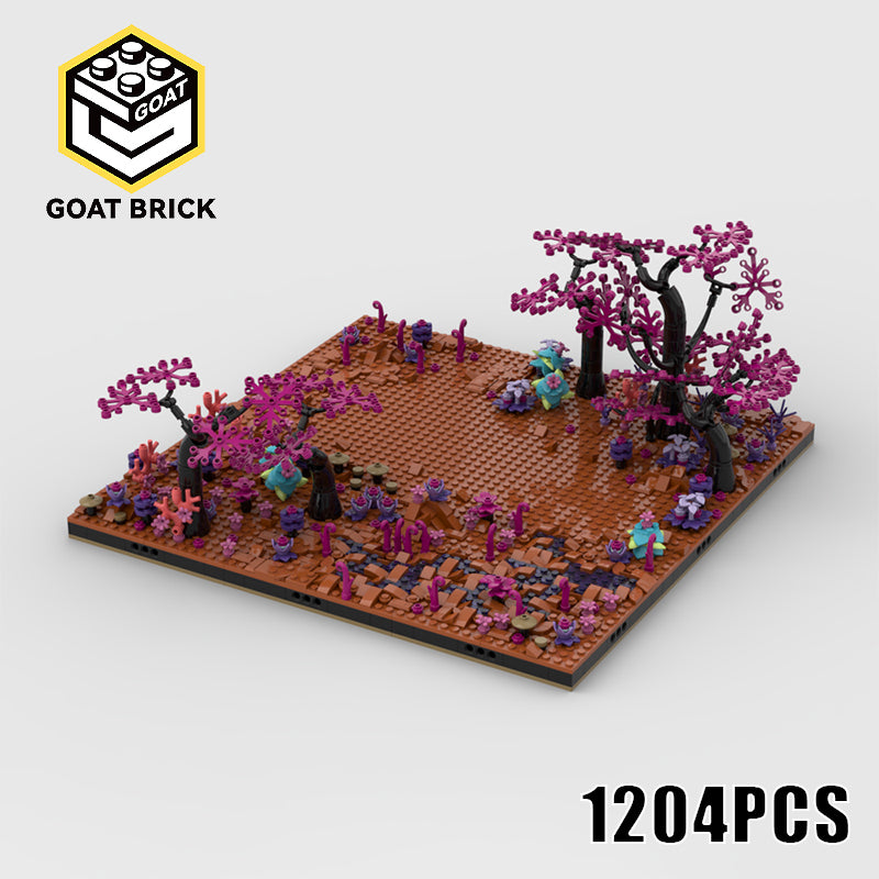 Goat Bricks Star Movie Gunship Diorama - Display for Set 75354 Coruscant Guard Gunship Building Blocks Model