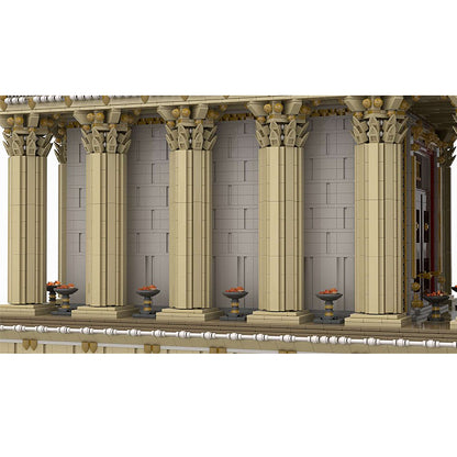 Goat Bricks Ancient Roman Temple Building Blocks Model
