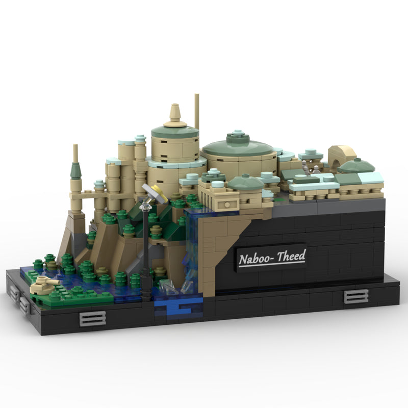 Goat Bricks Star Movie Theed (Architecture Collection) Building Blocks Model