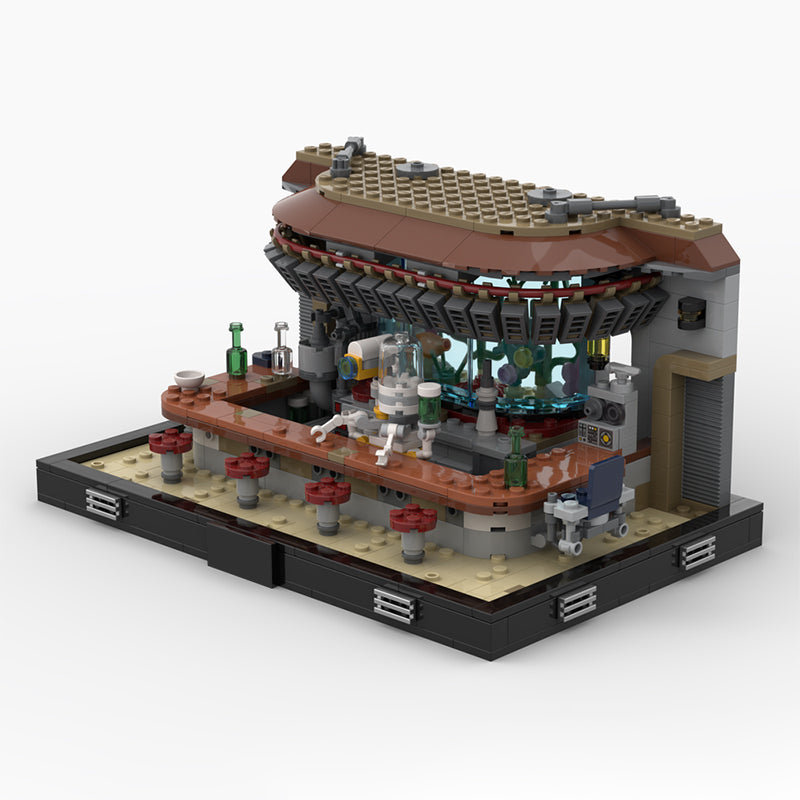 Goat Bricks Star Movie Pyloon Saloon Survivor Diorama Building Blocks Model