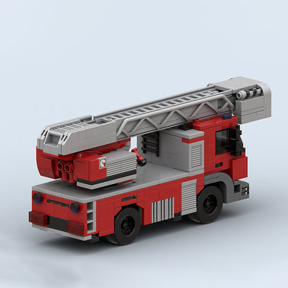 Goat Bricks Amsterdam Fire Ladder Truck Building Blocks Model