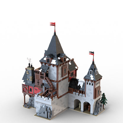 Goat Bricks Wolf Lord`s Castle Building Blocks Model