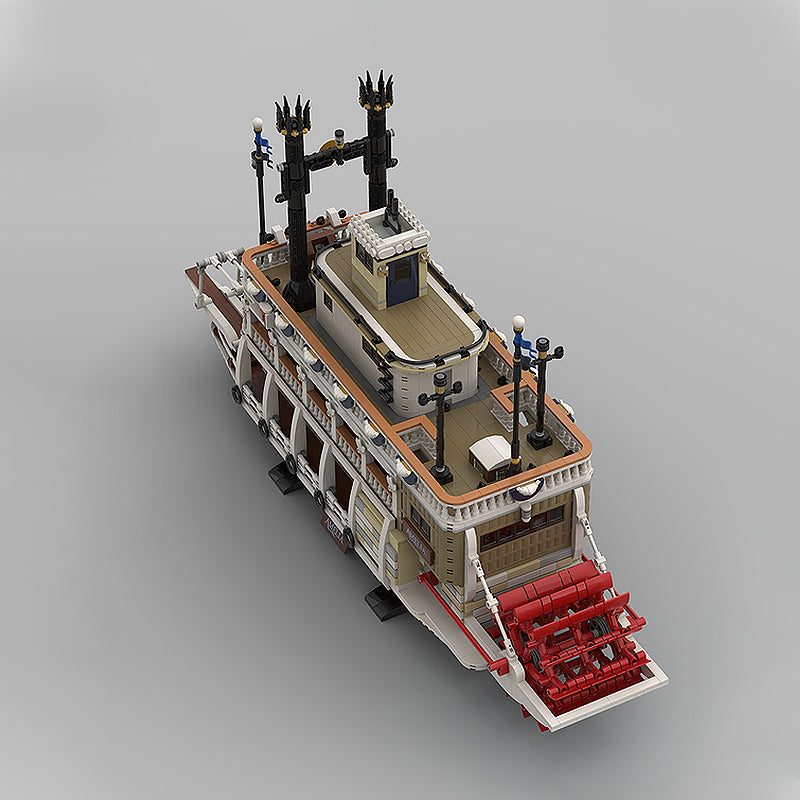 Goat Bricks Steamboat - widened Building Blocks Model