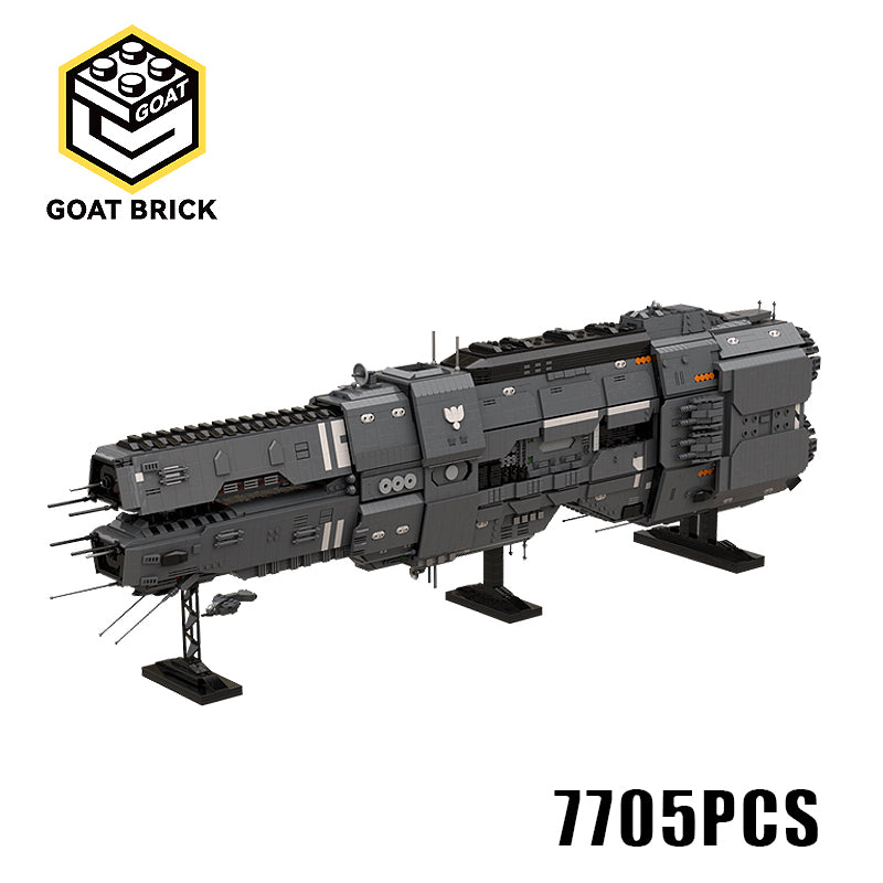 Goat Bricks Artemis-class Battlecruiser - UNSC Artemis Agrotera Building Blocks Model
