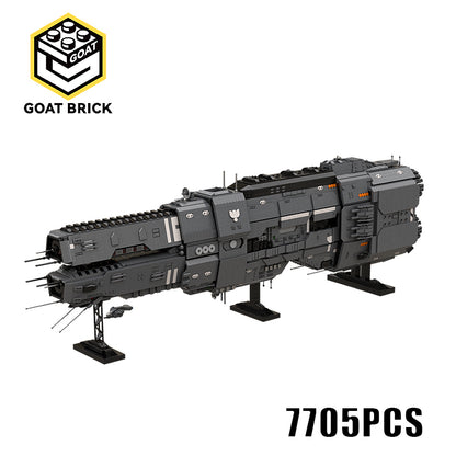 Goat Bricks Artemis-class Battlecruiser - UNSC Artemis Agrotera Building Blocks Model